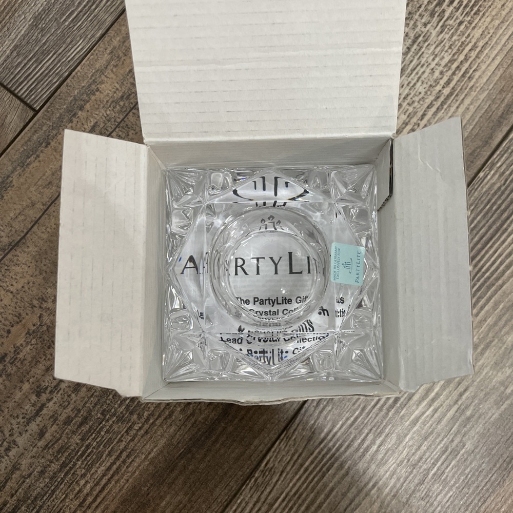 PartyLite P0129 Quad Prism glass candle holder RETIRED - Picture 4 of 5